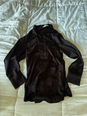 Abercrombie satin button up